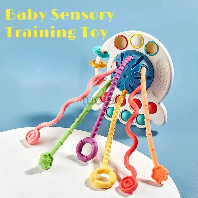 Tandsers speelgoed baby montessori sensory ontwikkeling educatie speelgoed trekken string vinger grijling training vroege leer speelgoed tanden bpa gratis 1-3y d240509