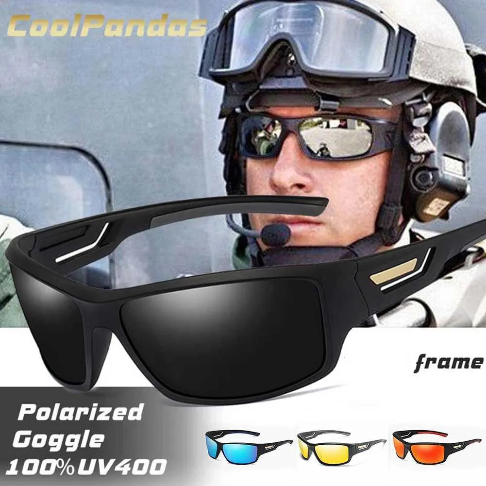 Lunettes de soleil polarisées pour les concepteurs masculins HD L les verres de pêche de la mode UV400 Gafas approprié Dirt Bicycle Motorcycle Drivers Q240509