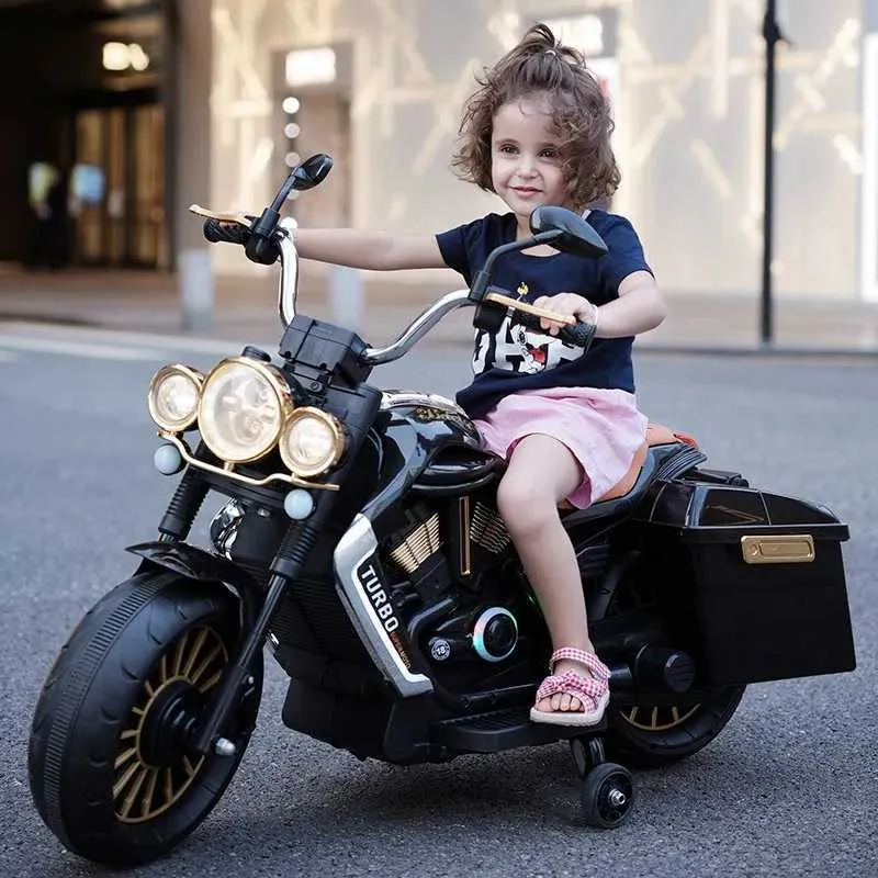 ベビーカー＃男性と女性の子供のおもちゃのおもちゃのモーターサイクル三輪車は、大人のサイズのレトロスクーターT240509に座ることができます