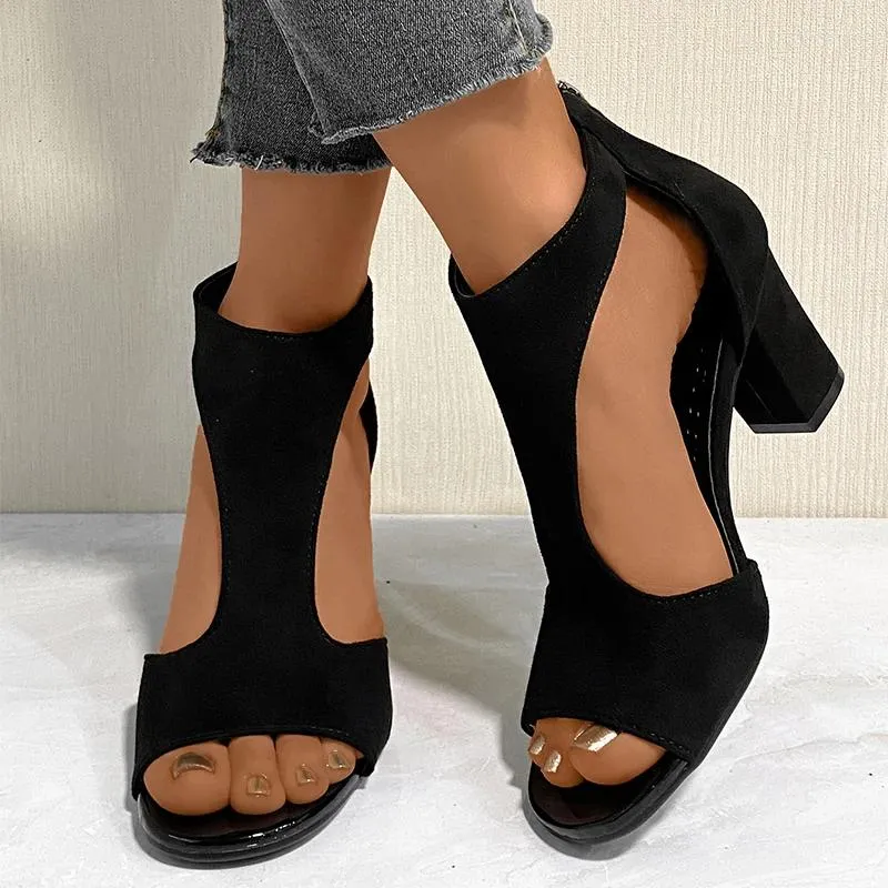 Chaussures habillées talons hauts femmes mode ouverts sandales 2024 Designer fête de la fête de marche marche décontractée