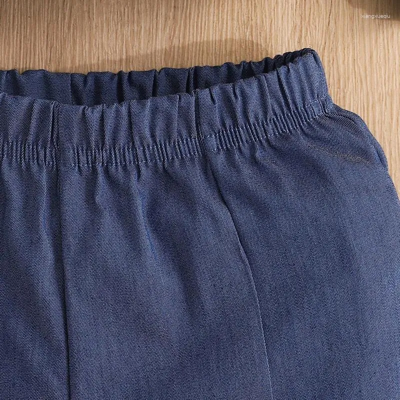 Set di abbigliamento ragazze estate 2 pezzi pantaloni a manica corta dalle spalle in denim svasato