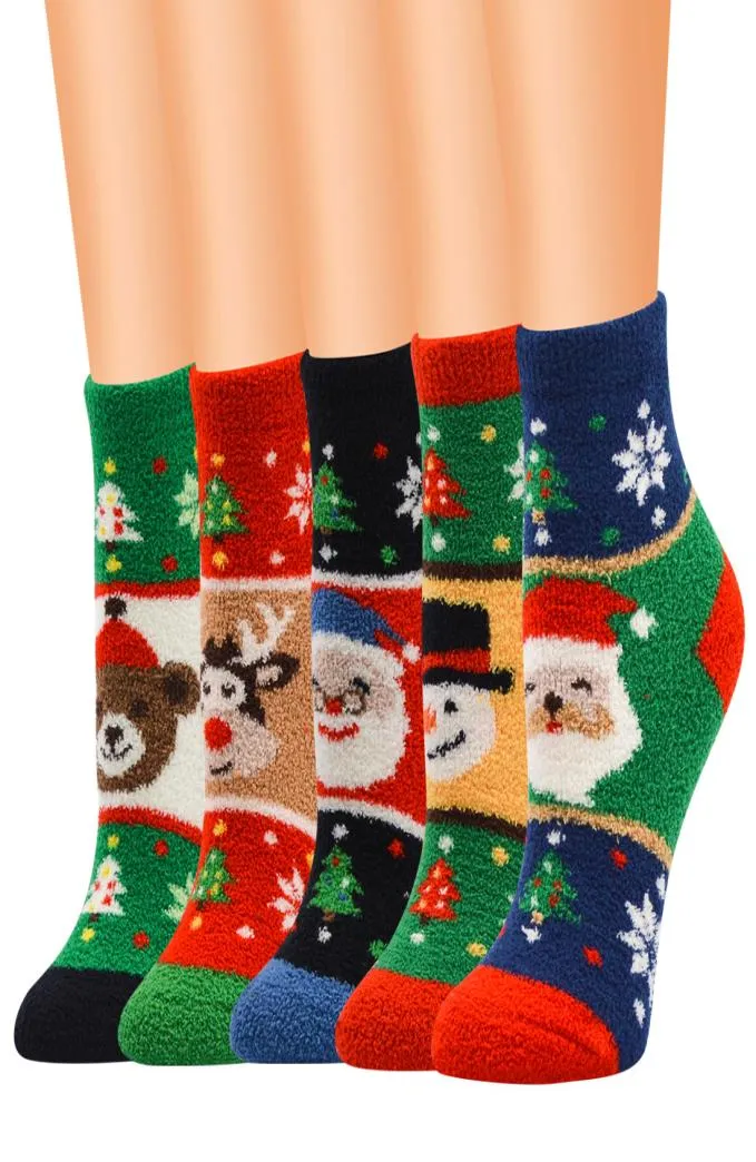 Women039s calzini Lady Christmas Gift Sock Fashion Winter Winter Wool 3D Ladies Crazy Sock Female Termico Calzino da animale caldo5099964