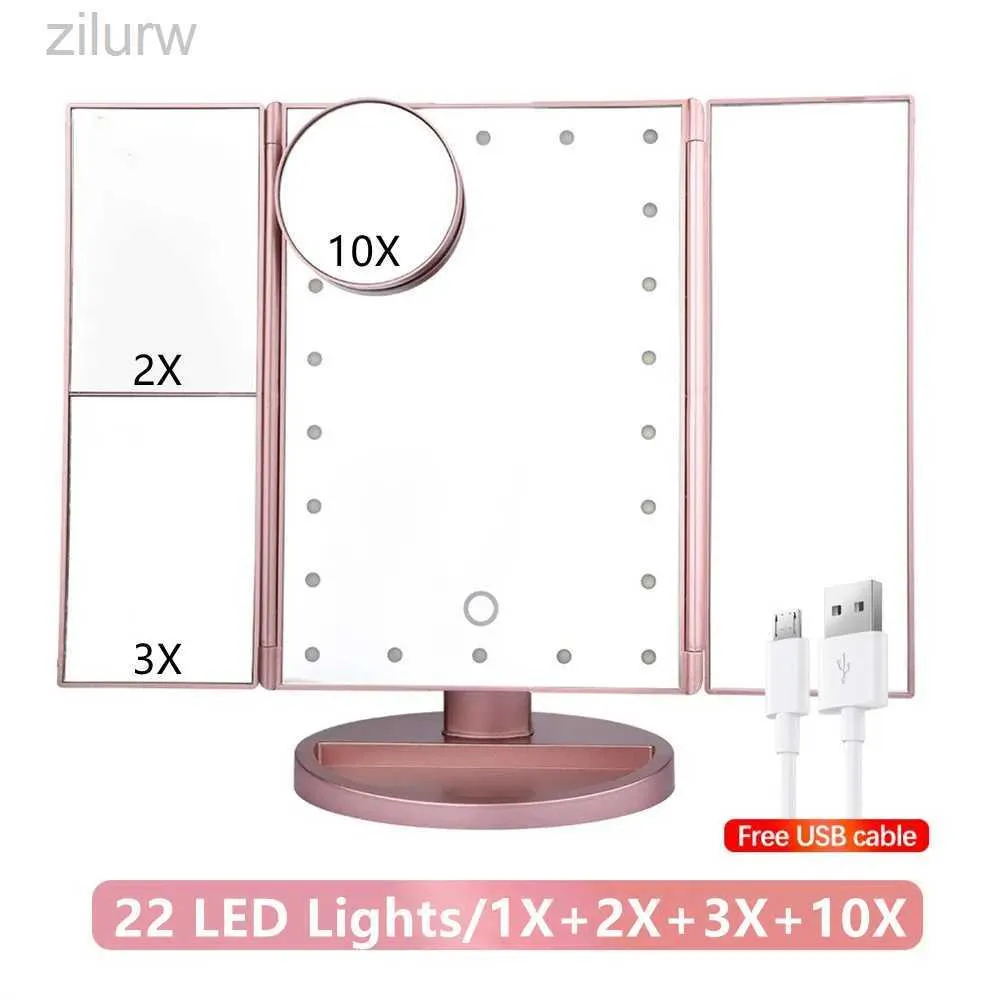 Espelhos compactos 22 LED MAPAGEM MELHFLOR 2/3X MONIFERAÇÃO 3 DOLHAÇÃO MAIZAÇÃO MAIZAÇÃO CONTROLE DE TONTAÇÃO DO MAIXAÇÃO DE MAIXAÇÃO DE MAIXAÇÃO DO MAIXA DO MAPACIDADE D240510