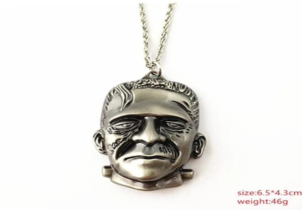 Colliers pendants HBSWUI Frankenstein Keychains Horror Movies Show de haute qualité Fshion Metal Jewelry Cosplay Gifts For Woman Girl 4677019