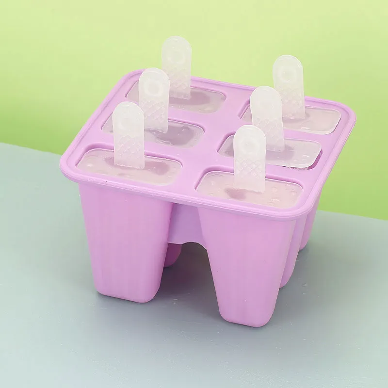 Popsicle kalıpları 6 adet silikon buz pop kalıpları bpa ücretsiz popsicle kalıp yeniden kullanılabilir kolay serbest bırakma buz pop yapıcı w0250