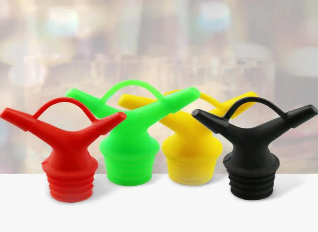 Outils de bar à l'huile de soja bouteille silicone double boute bouche bouteille bouteille sauce à vin pour la buse liquide accessoires de cuisine zc20649340109