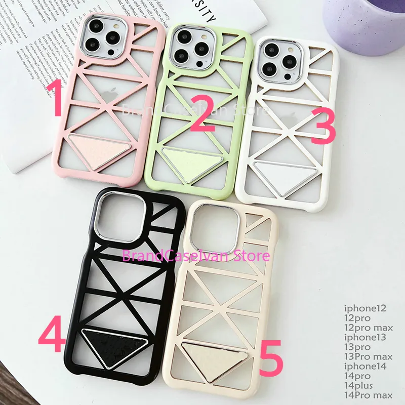 iPhone 15 14 13 12 11 Pro Max Plus Pro X XR XS Max 7 8 PrA Max Chain Luxury Classic Classic Chain Triangle Logo Leath Lanyard Card Holder Phone Cover PP254-279のケース