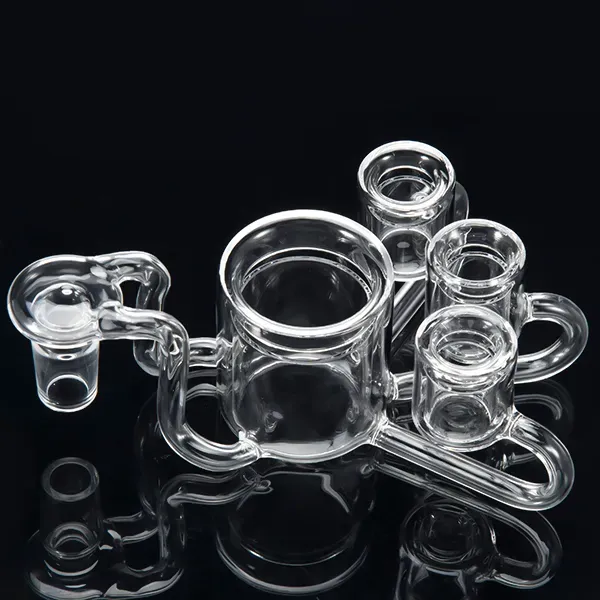 NEW XXL 50mm Quartz Thermal PukinBeagle Banger with 3 extra bowls 14mm 19mm male female joint Thermal P Banger for Glass Water Pipes
