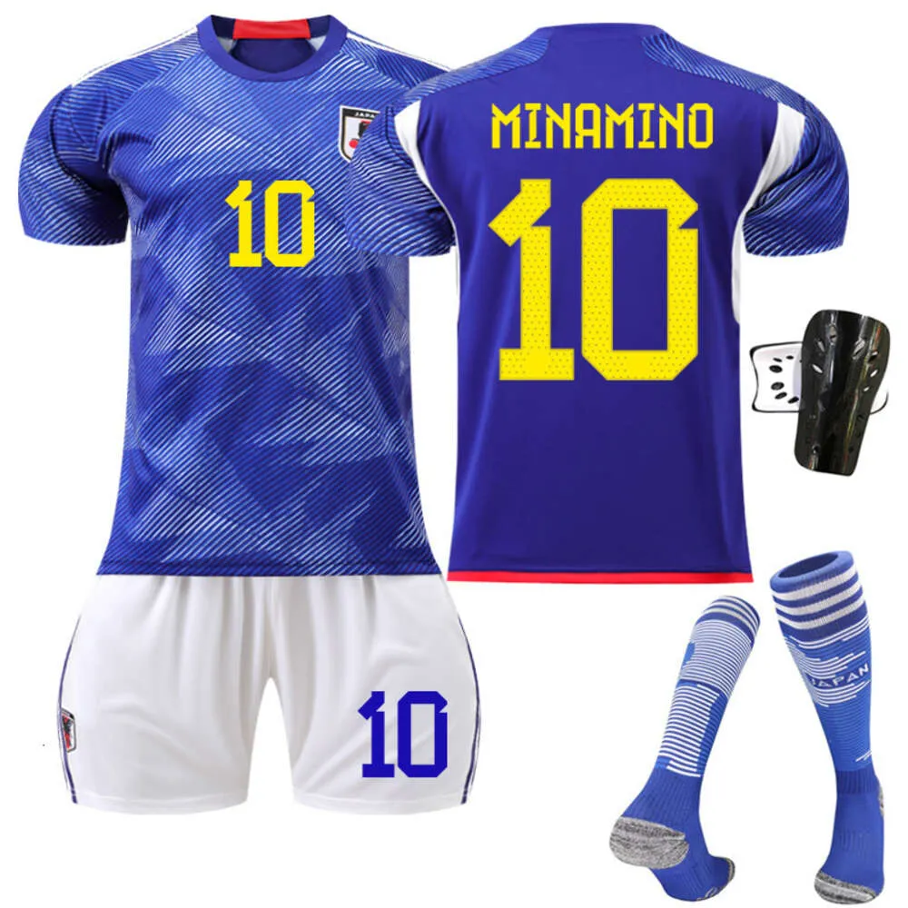 Soccer sets / survêtements Hers Tracksuits 2223 Japan Home World Cup Soccer Jersey No. 10 Nano Takashi 15 Kameda Dadi 16 Fuan Kenji Jersey de football étranger