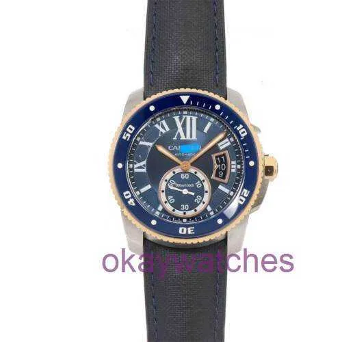 Crattre High Quality Luxury Automatic Watches De Diver W2ca0008 Blue Dial 750 Mens 90207634 with Original Box