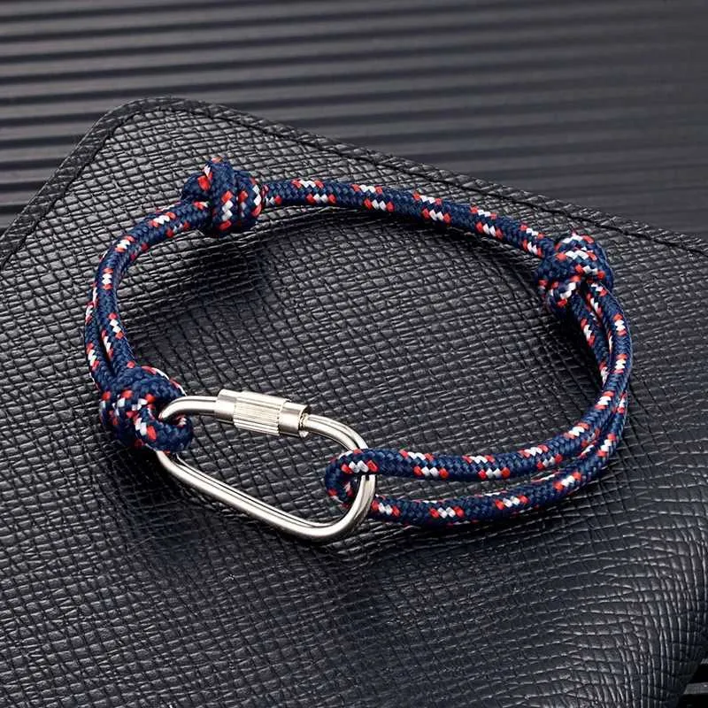 Braccialetti di fascino mkendn uomini di alta qualità paracord corda sopravvivenza bracciale femmini