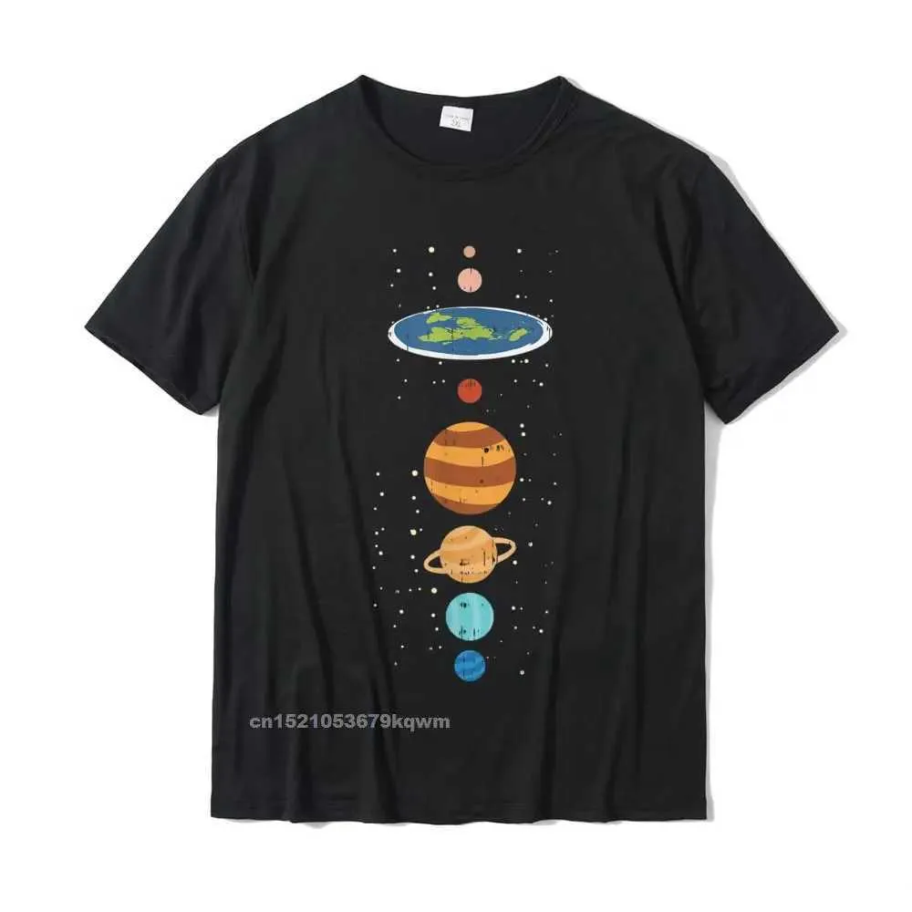 Women's T-Shirt Planar Earth and Planets Interesting Conspiracy Theory Earthlings Gift T-shirt Cute Mens T-shirt Cotton Top Ts Camisa Y240509