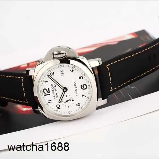 Racing Brance Watch Panerai Luminor Luminor 1950 Series 44 mm Automatyczne wyświetlacz kalendarza mechanicznego Watch PAM00499 Data stal nierdzewna Wyświetlacz daty