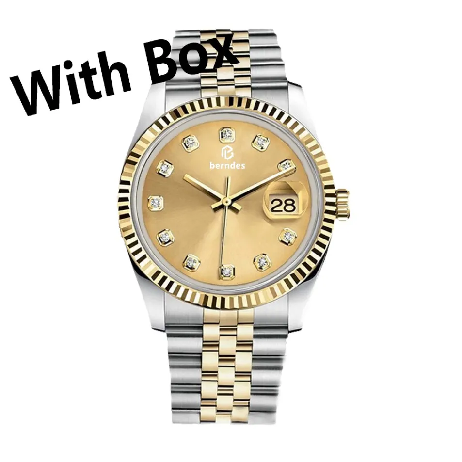 Factory direct sales stainless steel men's watch simple and stylish ingenious production automatic movement stable performance goo 223z