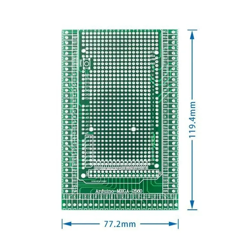 Double-Sided Screw Terminal Shield Board For Arduino Mega 2560 – Prototype PCB