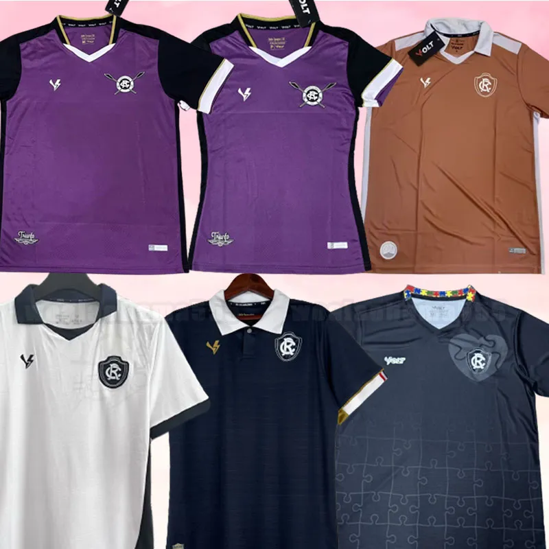 2023 Clube Do Remo Mens voetbalshirts Home Black Away Training 3e paarse keeper voetbal shirts korte mouw uniformen 2024 23 24