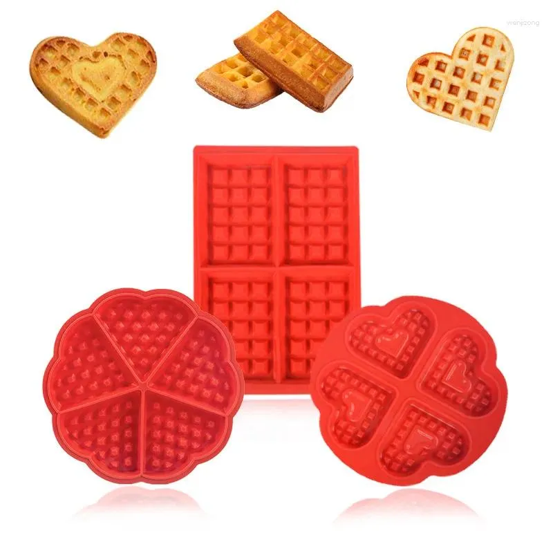 Stampi da forno waffle maker alimentare stampo silicone stampo fai da te stampo antiaderente set da cucina da cucina gofreras