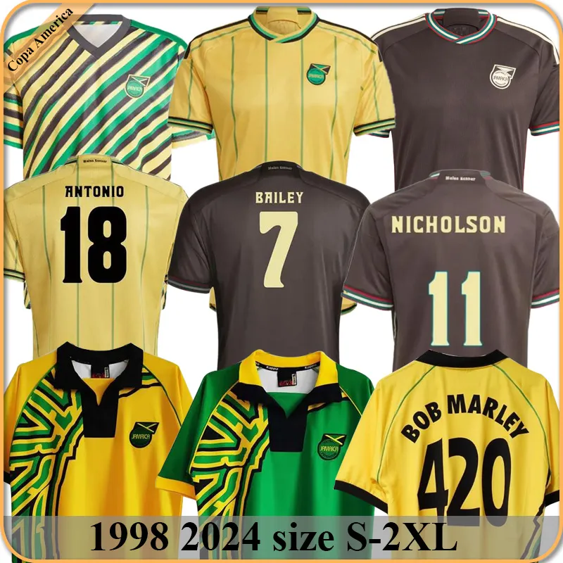 2024 Jamaica national football soccer jerseys 23/24 BAILEY ANTONIO REID shirt NICHOLSON MORRISON LOWE Men Football Uniform Retro 1998