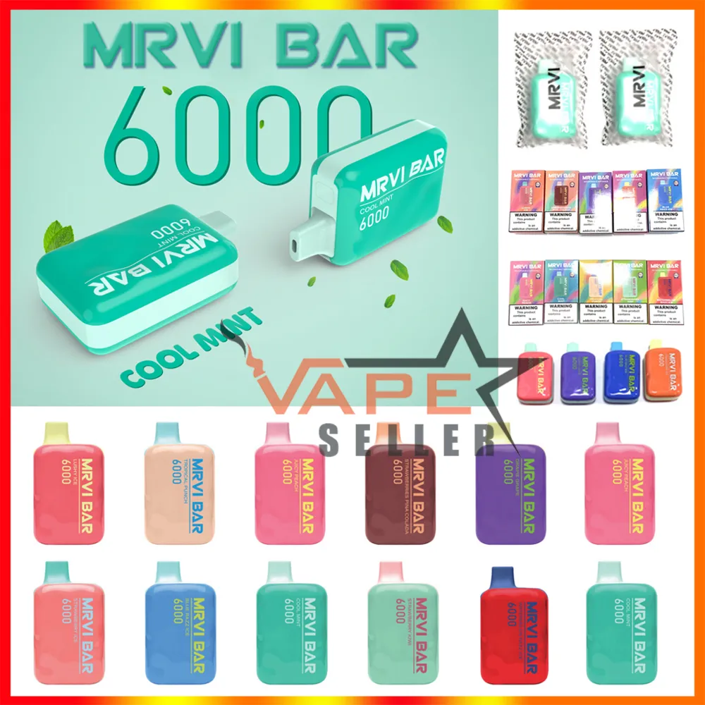 Original Puff Lost Mary 5000 MRVI BAR 6000 Puffs Disposable Vape E Cigarette With Rechargeable 650mAh Battery 13ml Pod ELFBAR BC5000 Pen Elfworld Caky