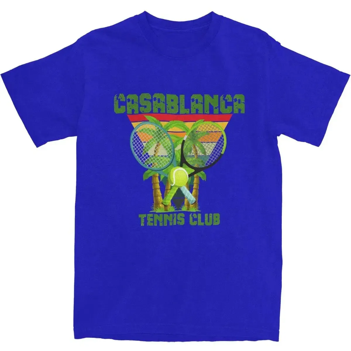 Casablanca Tennis Club T-shirts Vêtements Men Femmes Pure Coton Incroyable Tshirt Vêtements à manches courtes Idée cadeau 240426