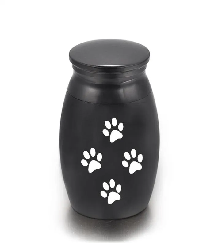 Mini petit cerclier pour animaux de compagnie urnes commémorative Urn Pet PAW ARRES HOLDER CRIMMations Urn pour cendres Pet Dog Cat Urn Pendant 16x25mm9766770