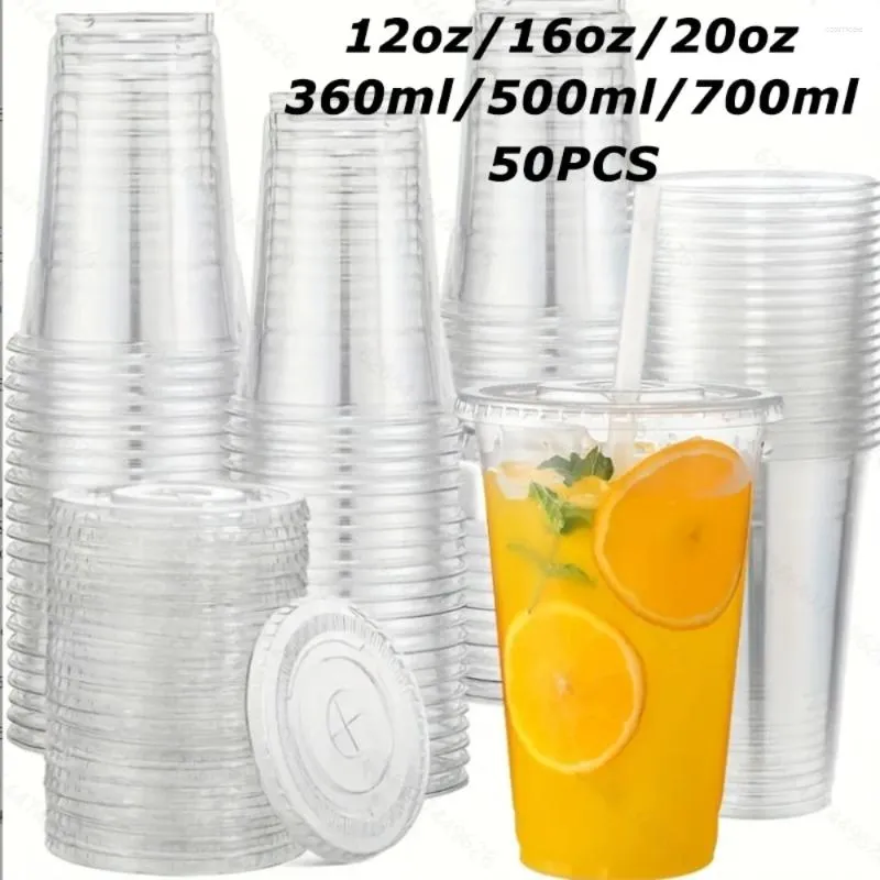 Disposable Plastic Cups with Lids and Straws Clear Sturdy Cups for Iced Tea  Cold Drinks Home Restaurant Party from Dhgate Disposable Cups & Straws -  price 30.16