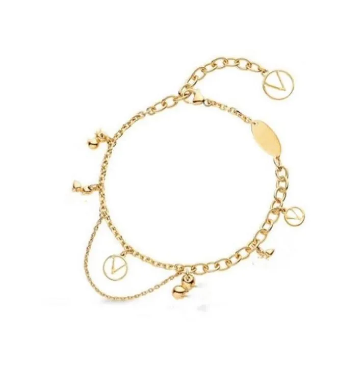 Créateur de mode Gold Chain Pendant Collier Bracelet For Women Party Mariage Engagement Lovers Gift Bijoux avec boîte 83631906