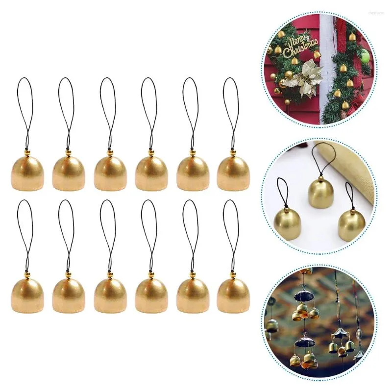 Fourniture de fête 12 pcs The Bell Christmas Bells Gold Trim Sports Tree Small Alloy DIY PENDANT PRENDANT Ornements