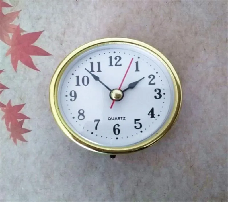Diamètre d'or entièrement 5pcs 65 mm Clock Quartz INSERT FITUT DIY KITS9451825