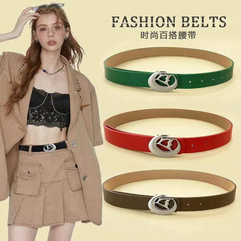 Belts Belt Female Models Super Leather Hundred With Ladies Pin Buckle Fashion Decoration Jeans Cowhide Simple