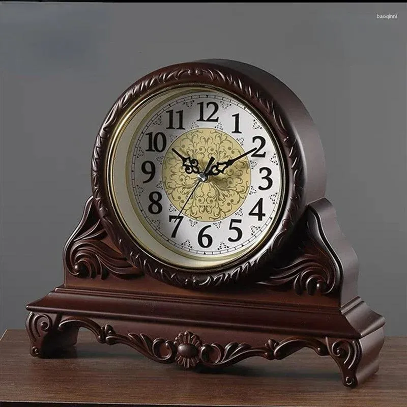 Tafel klokken klok Amerikaanse woonkamer grote retro creatief mute muur horloge