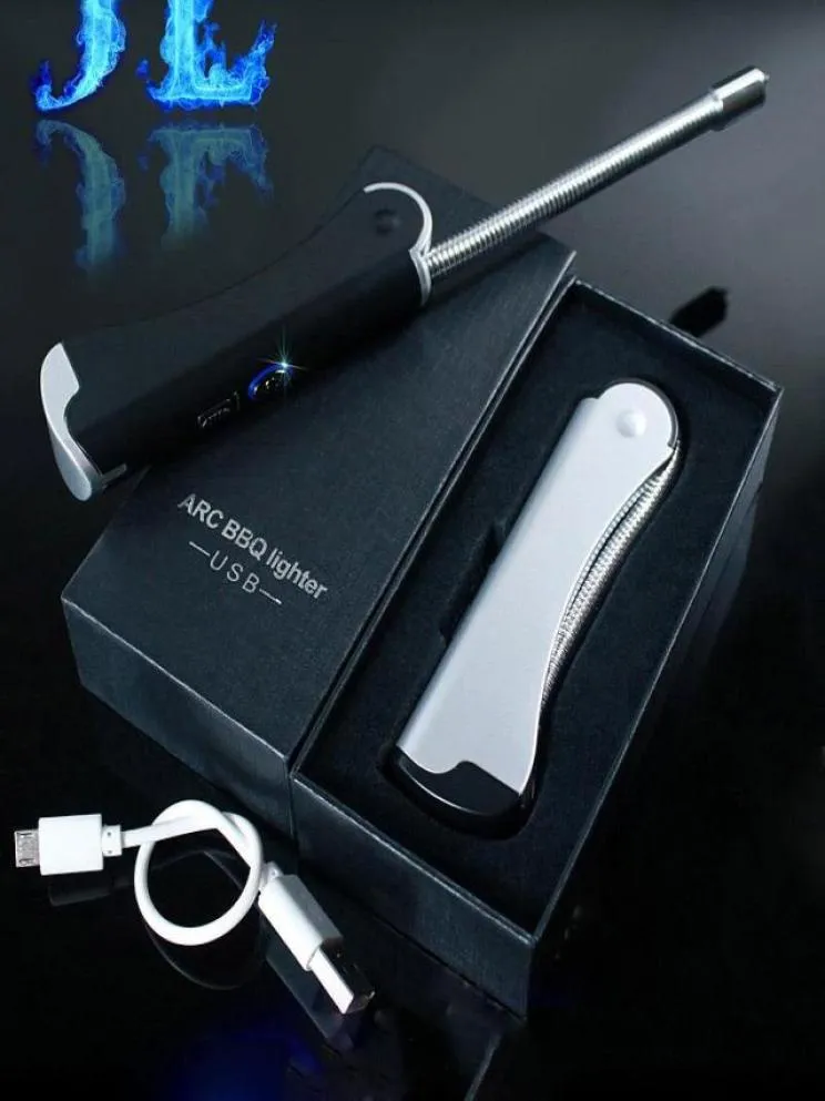 Dual Arc Igniter Lighter Hose Folding USB Charging Personality Metal Electronic Cigarette Lighter Custom Logo Ignition Tool For Ki5609463