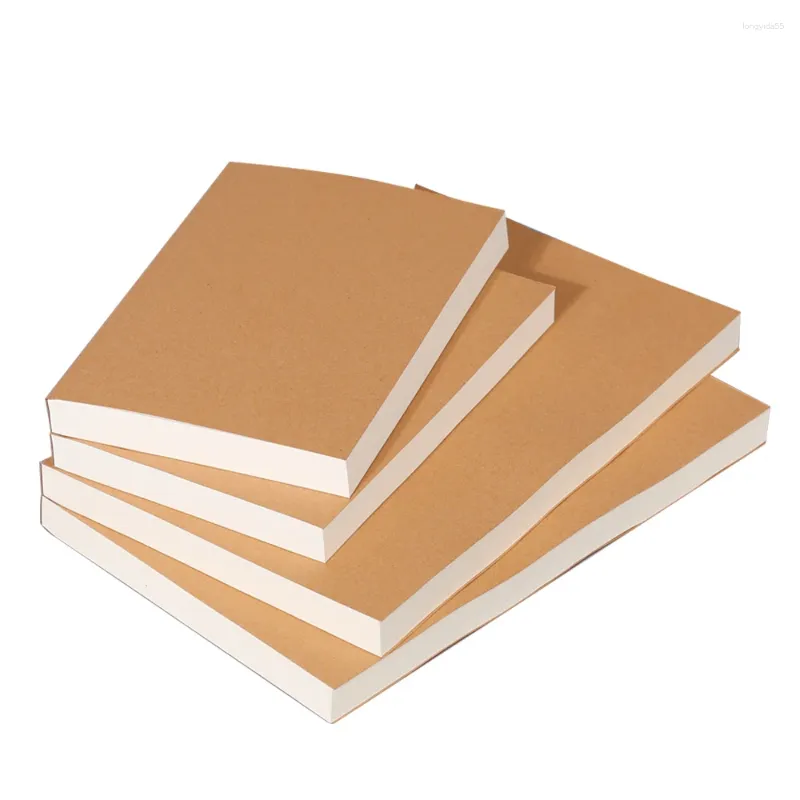 A5/B5 Kraft Paper Cover Notebook Extra Dikke 200 Sheets/Book Blank Pages Gratis Stickers Office Studie Notes Leveringen CS-079