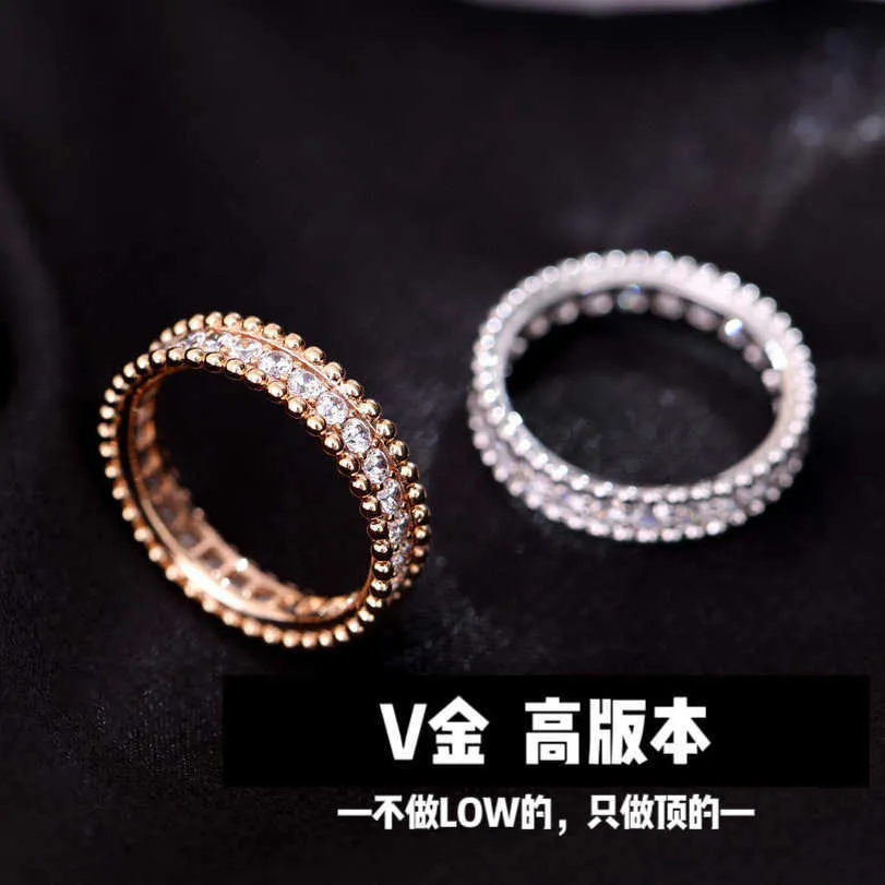 Nadaje się na pierścień Unisex Gold High 18k Clover Pierścień z modą Sky Star z wspólną Vanly