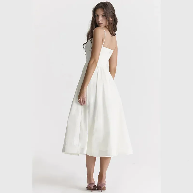 Elegant Womens Summer White A-Line Beach Wedding Guest Midi Dress from  Dhgate Basic \u0026 Casual Dresses - price 68.05