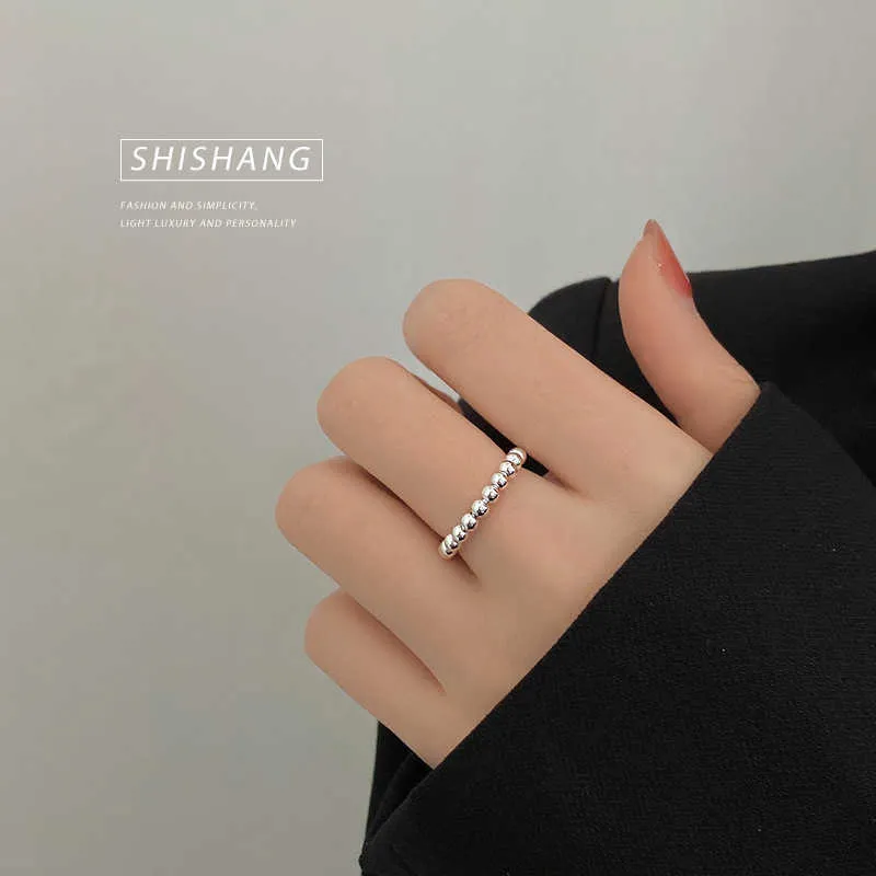 Anello unico per uomini e anello d'argento con piccolo senso del design Non sbiadire femmina con vanly comune