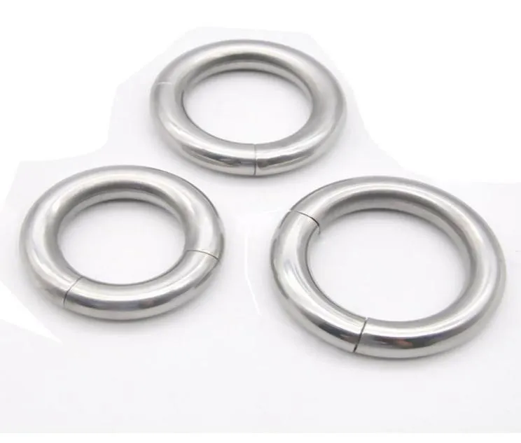 Anéis de galo de metal magnético para homens no pau aço inoxidável anel de pênis adulto brinquedos de sexo cockring scrotum bola pesos y11417306
