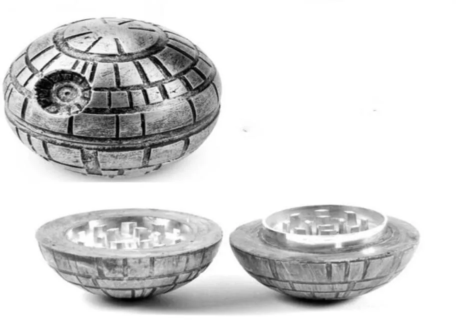 Death Star Grinders 55mm Pólen Catcher Herb Grinder 3 Camadas Pokeall Tobacco Grinder Round Smoking Soithers vs Sharpstone Grinder9749584