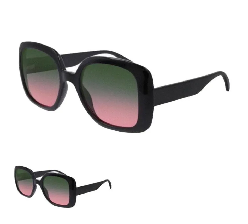 Lunettes de soleil Designer Men Femmes Généreuses Full Frame 0713 Classic Red and Green Ribbon Design Shape Brand Lunettes de soleil BOX ORIGINAL7386096