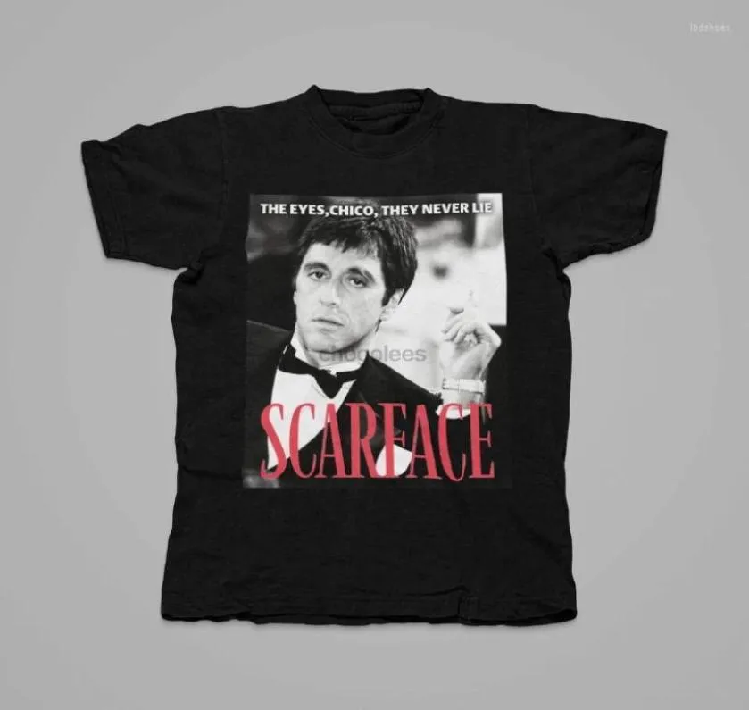 Men039s T-shirts Unisexe Crew Neck Scarface Tony Montana Citation vintage Tshirt Birthday Gift7146314