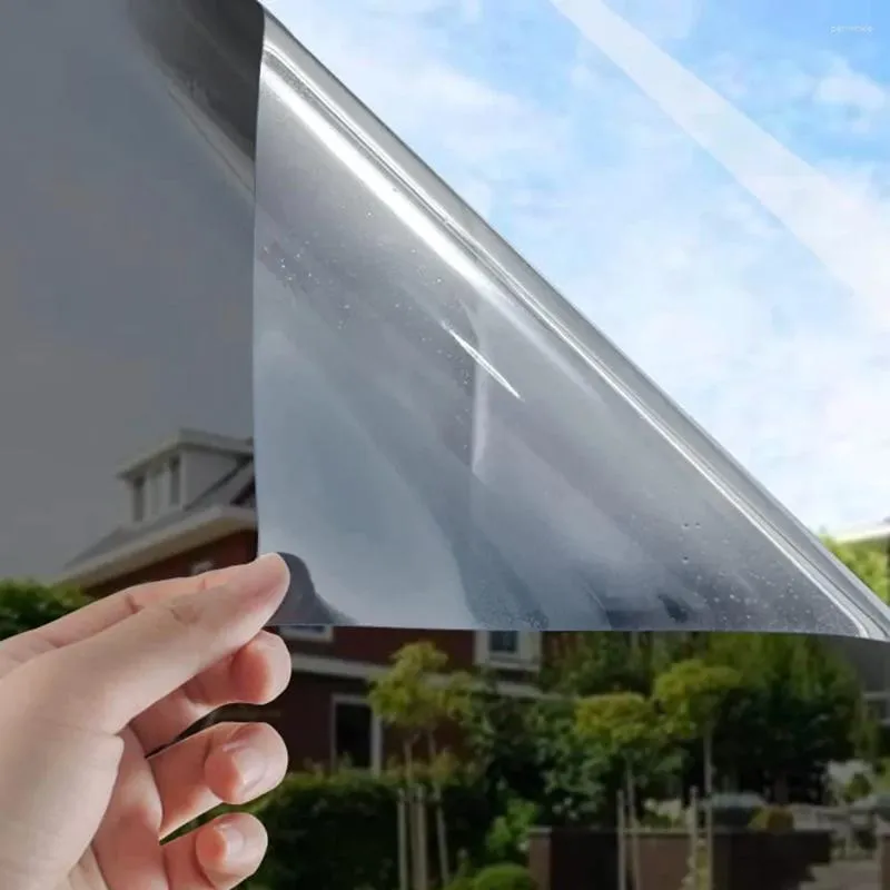 Window Stickers One Way Mirror Film Thermal Insulation Glass Self Adhesive UV Protection Privacy Solar Tint For Home