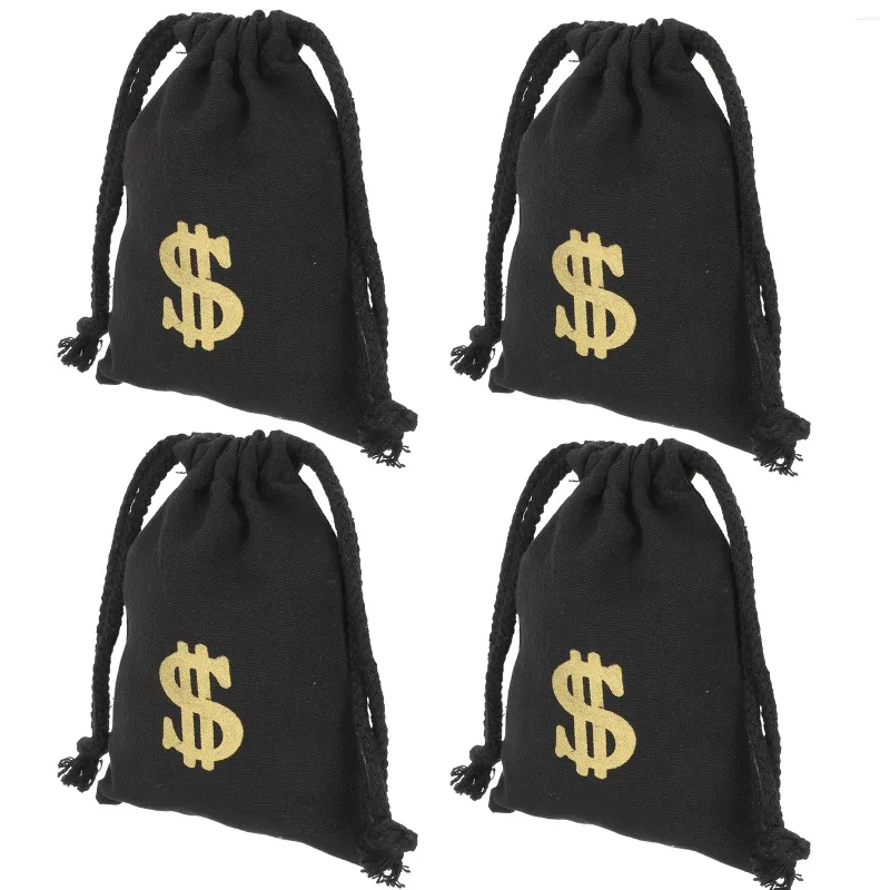 Enveloppe-cadeau sacs dollar sacs de stockage en vrac zip bonbons vêtements de jouet de paille