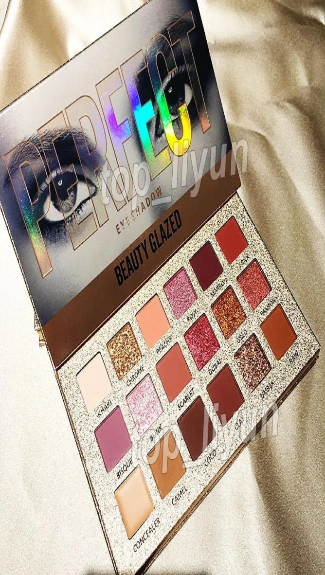 18 Kolor cieni do powiek Paleta Beauty Glazed Perfect Cadow Rose Gold New Nude Palette Makijaż Makijaż wysoce pigmentowany Brand Cosme2872146