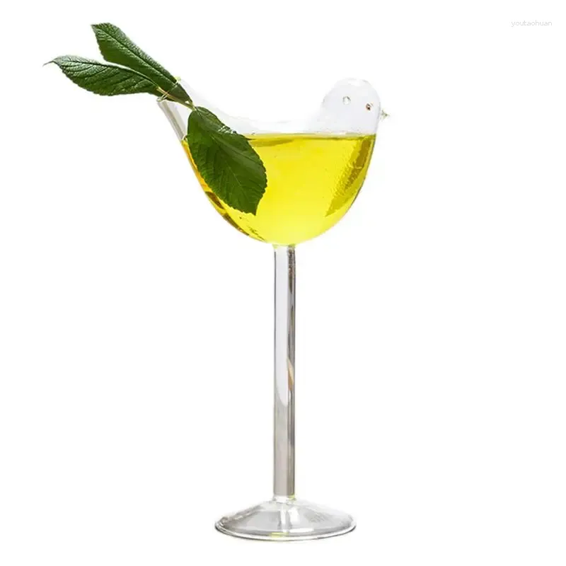 Vinglas 150 ml Bird Cocktail Goblet Creative Molecular Smoked Party Bar Drinking Cup Drinkware för fester