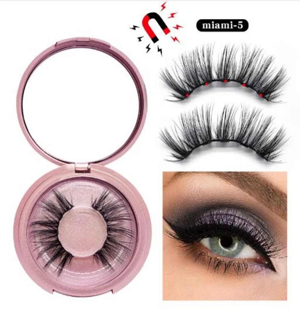 3D Mink Magnetic Eyelash False wimperverlenging Waterdichte nertsen Lashes Make -up MaquiaGem wimpers Magnetic Liquid Eyeliner8937273