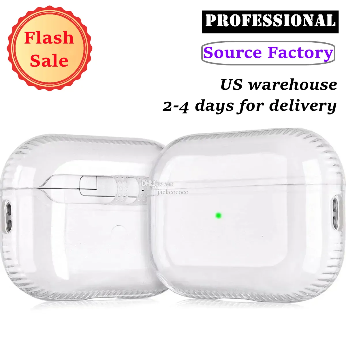 Für AirPods Pro Kopfhörerzubehör Schutzabdeckung Apple Airpods 3 Bluetooth Headset Transparent PC Hard Shell Clear Protecter