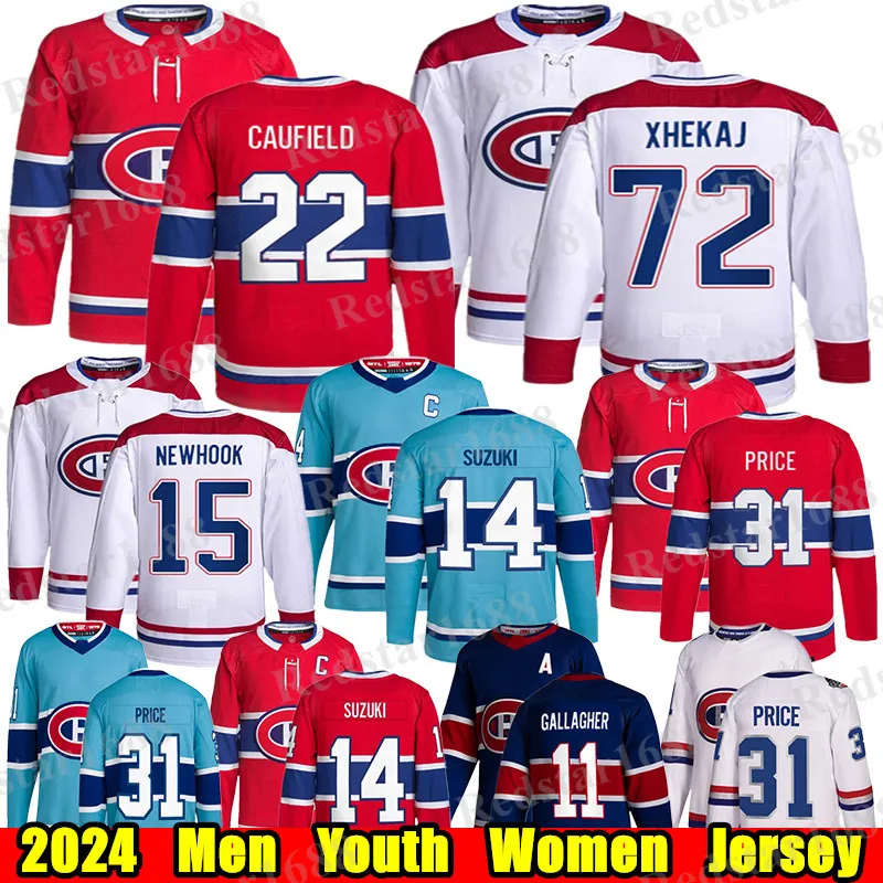 #22 Cole Caufield Montreal Hockey Jersey #14 Nick Suzuki Juraj Slafkovsky Dach Brendan Gallagher Guy lafleur Alex Newhook Carey Price Arber Xhekaj Canadiens Jerseys