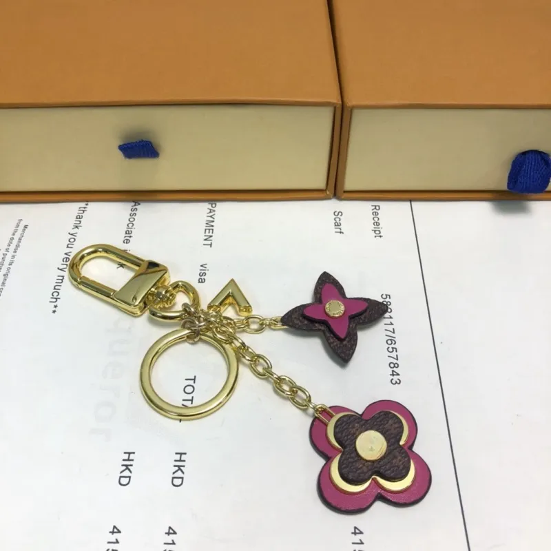 Keetchain Designer Keychain Torchia di lusso Multi femminile Maschio Marrone Pulisci Lanyard Gold Accessori Goldchain Celechain con lettere Top111