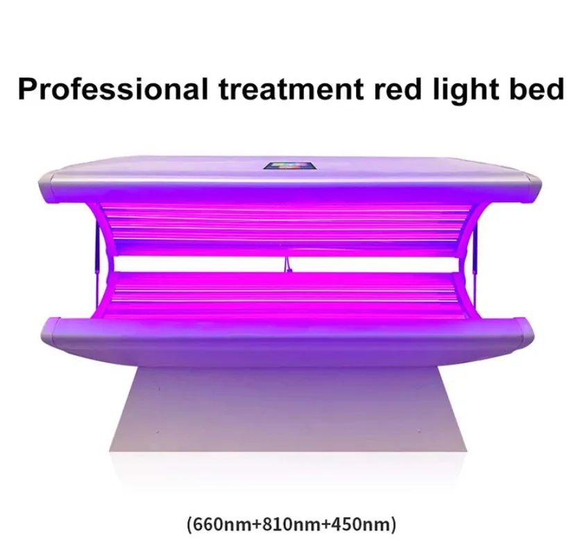 Led Skin Rejuvenation 610Nm 650Nm Red Infrared Red Light Therapy Waist Bed For Slimbody