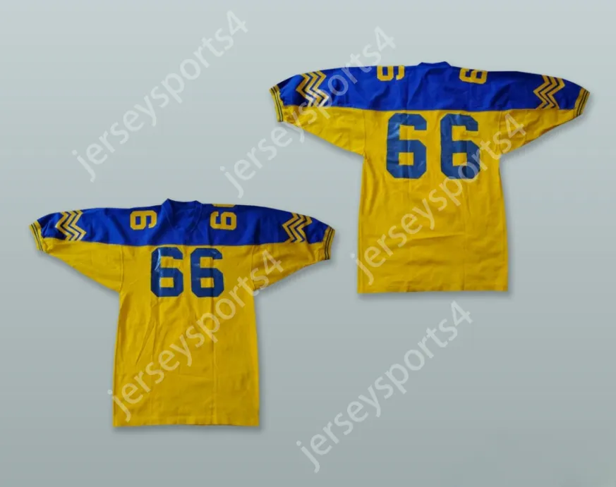 CUSTOM ANY Name Number Mens Youth/Kids MONTANA STATE BOBCATS 66 YELLOW FOOTBALL JERSEY Top Stitched S-6XL